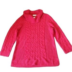 NWT Calvin Klein Women Long Knit sweater tunic turtleneck